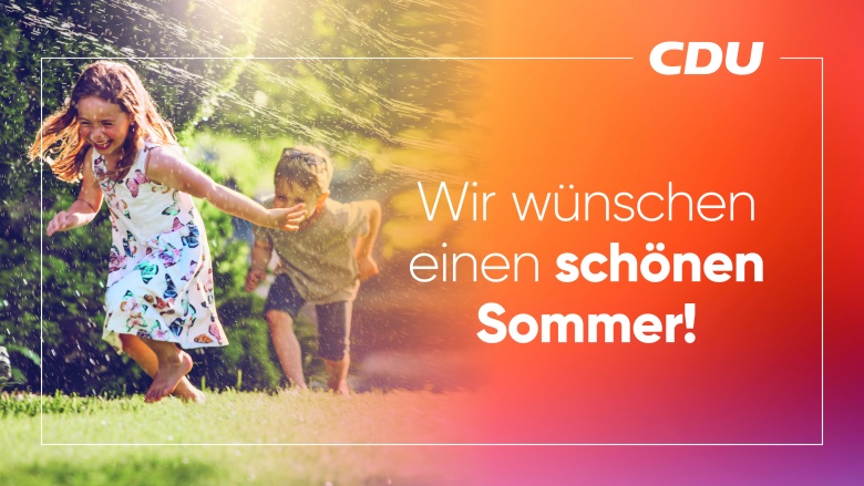 Wir wünschen einen schönen Sommer! Wir wünschen einen schönen Sommer!