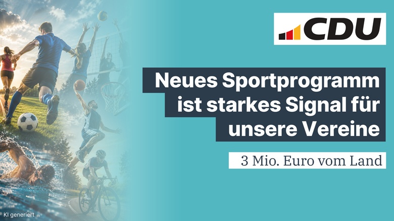 Kreistagsfraktion begrüßt neues Sportpaket