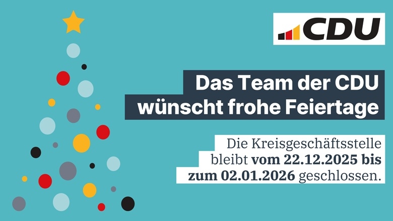 Die Kreisgeschäftsstelle ist vom 22.12.2025 bis 02.01.2026 geschlossen!