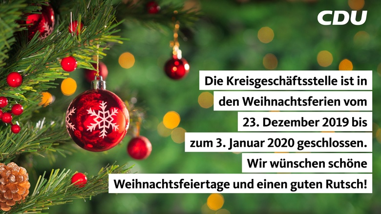 Weihnachtsferien 2019/2020 Weihnachtsferien 2019/2020