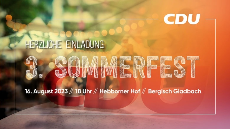3. CDU-Sommerfest 2023