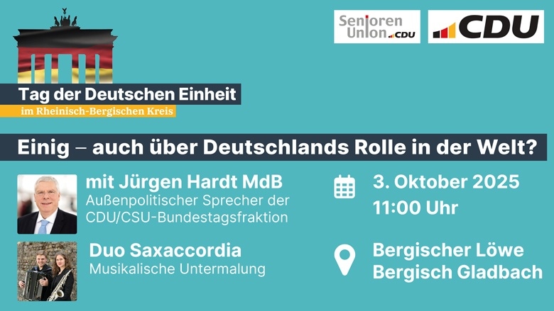 Einladung zum Tag der Deutschen Einheit 2025 Einladung zum Tag der Deutschen Einheit 2025