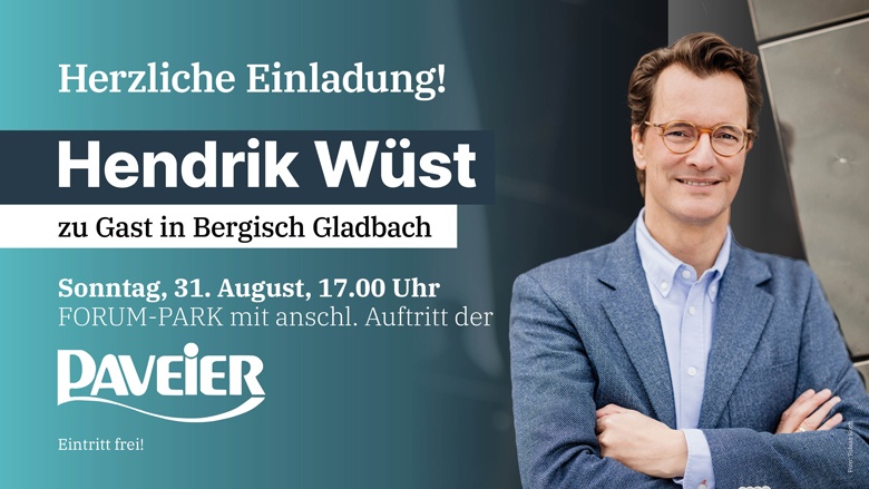 Hendrik Wüst in Bergisch Gladbach Hendrik Wüst in Bergisch Gladbach