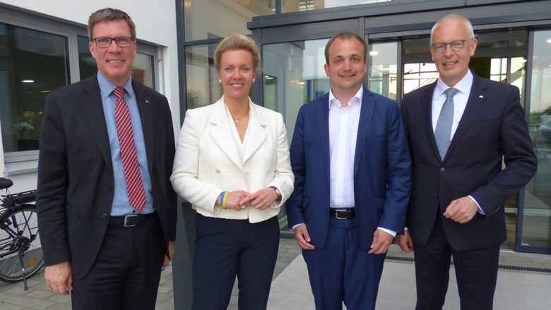 Landrat Santelmann, Ministerin Brandes, Landtagskandidat Lucke und CDU-Chef Dr. Tebroke MdB