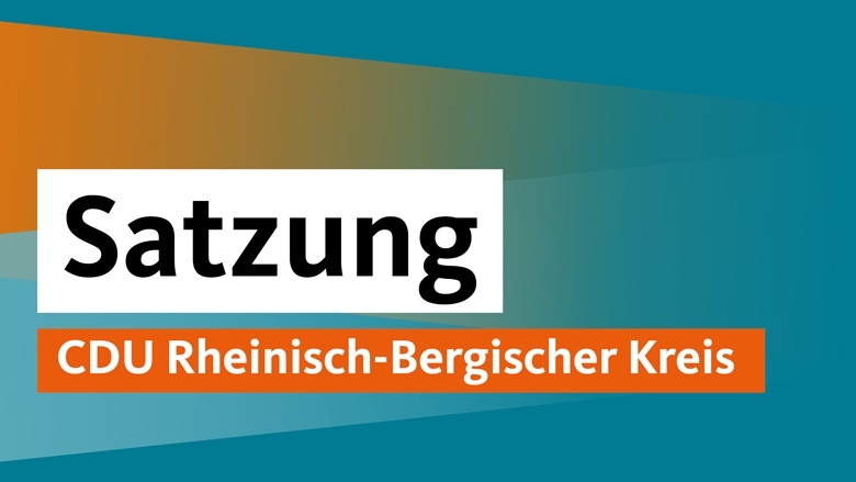 Satzung der CDU Rhein-Berg