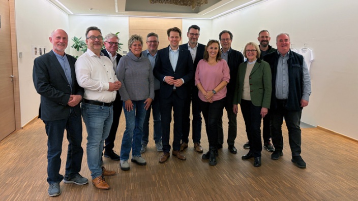 Der neue Fraktionsvorstand 2025 mit LR Arne von Boetticher Der neue Fraktionsvorstand 2025 mit LR Arne von Boetticher