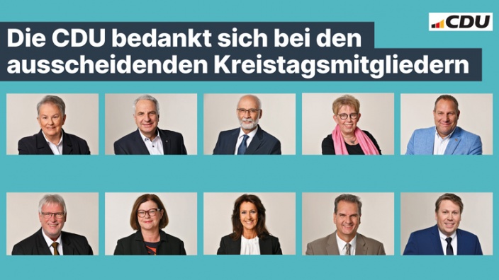 Dank an ausscheidende Kreistagsmitglieder