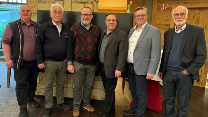 Rhein-Berger Delegierte mit dem KPV-Bezirksvorsitzenden Fabian Kesseler