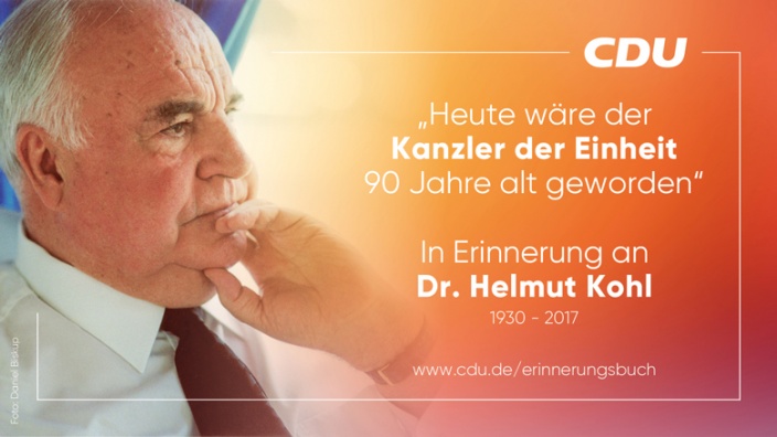 In Erinnerung an Dr. Helmut Kohl