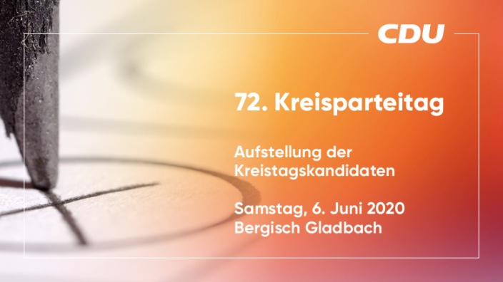 72. Kreisparteitag //Aufstellung Kreistag /6. Juni 2020