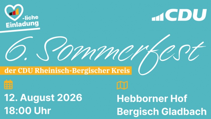 6. CDU-Sommerfest 6. CDU-Sommerfest