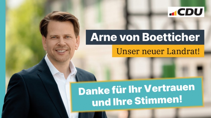 Unser neuer Landrat Arne von Boetticher