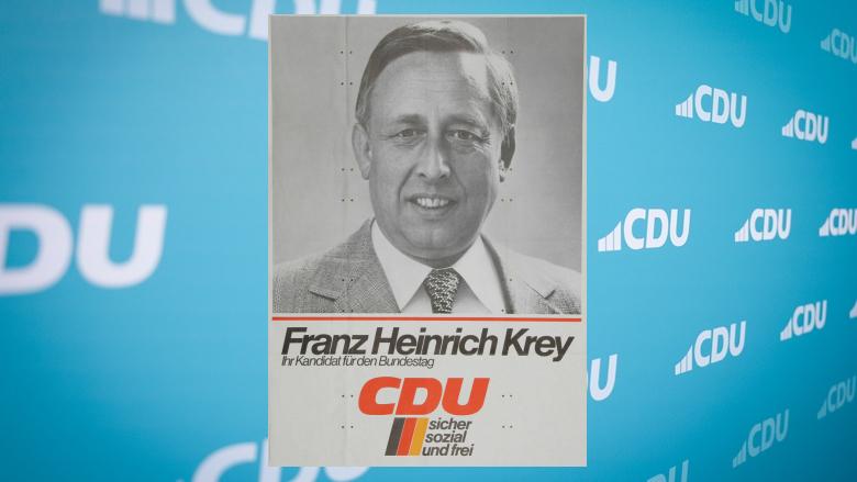 Wahlplakat Franz Heinrich Krey