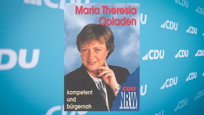 Maria-Theresia Opladen Wahlplakat 1995 Maria-Theresia Opladen